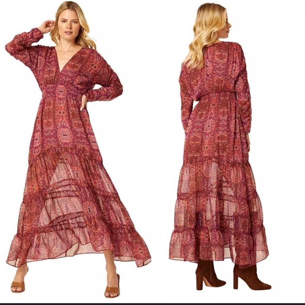 Misa Los Angeles Anouska Tapestry maxi dress cottagecore boho